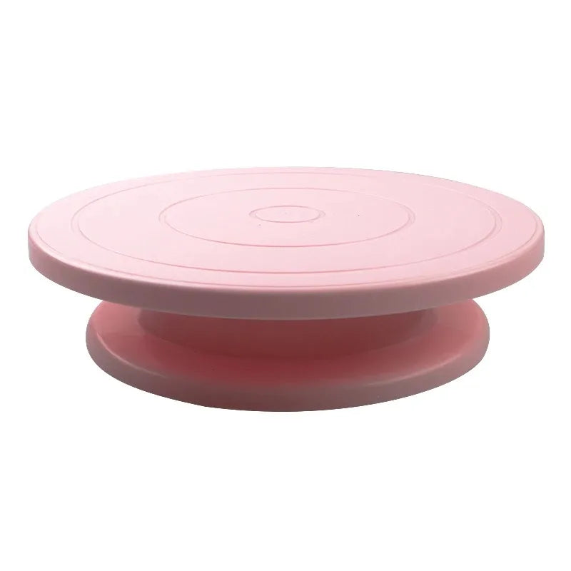 6pcs Cake Turntable Decorating Kit – Spatulas &amp; Icing Smoothers Set