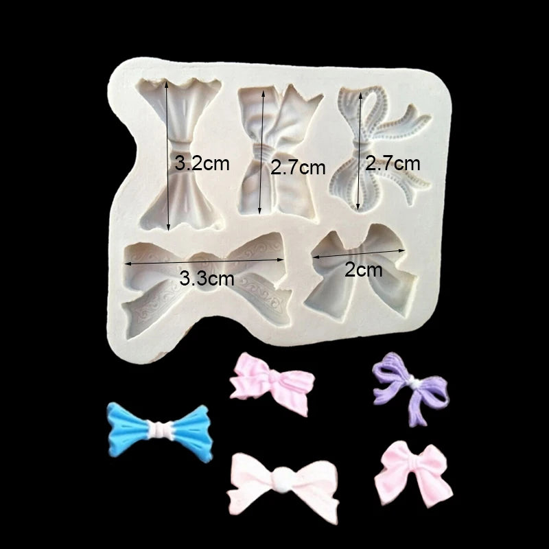 Bow &amp; Bowknot Silicone Mold – Elegant Sugarcraft &amp; Cake Decorating Tool