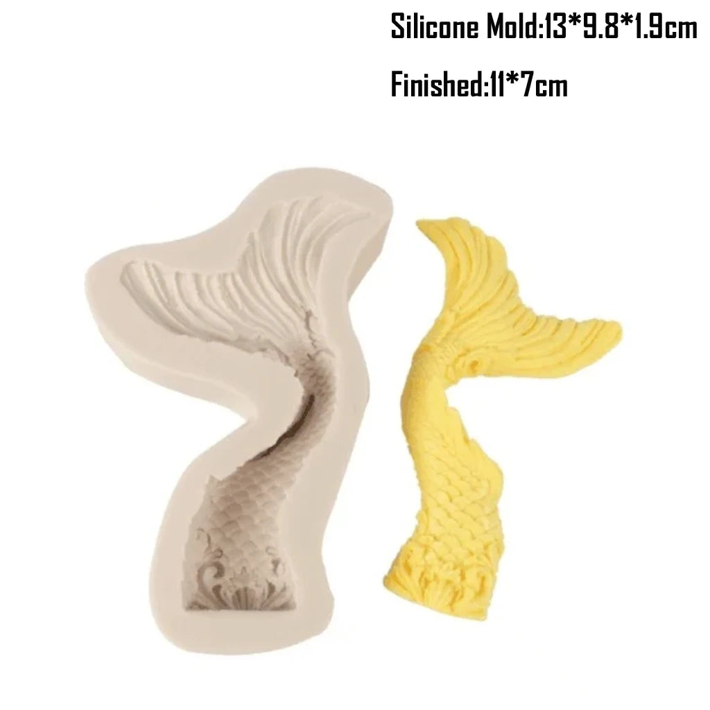 Shell, Starfish &amp; Mermaid Silicone Mold