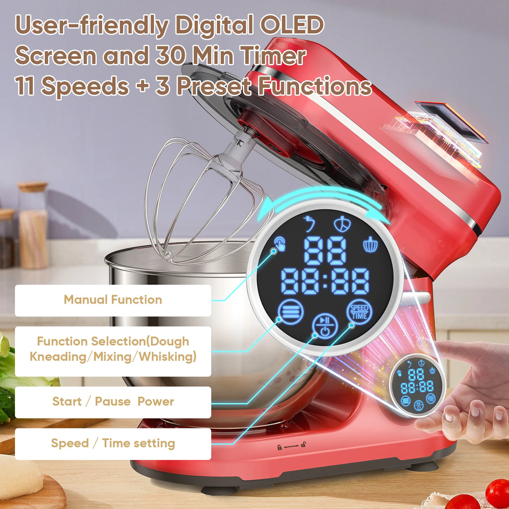 Biolomix 1200W Professional Stand Mixer – The Ultimate Smart Baking Assistant