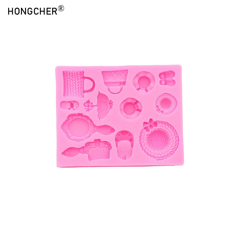 Silicone Moulds Mini Hat, Bag, Comb, Slippers