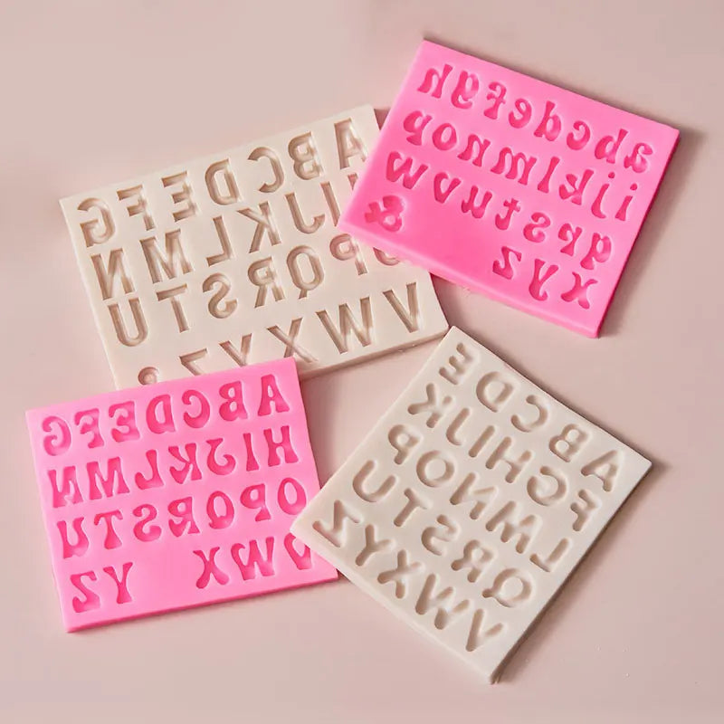 Alphabet &amp; Arabic Numerals Silicone Mold - Complete Decorating Kit