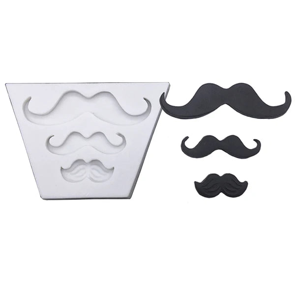 Moustache, Bows & Necktie Silicone Mold – Father’s Day Cake Decorating Tool