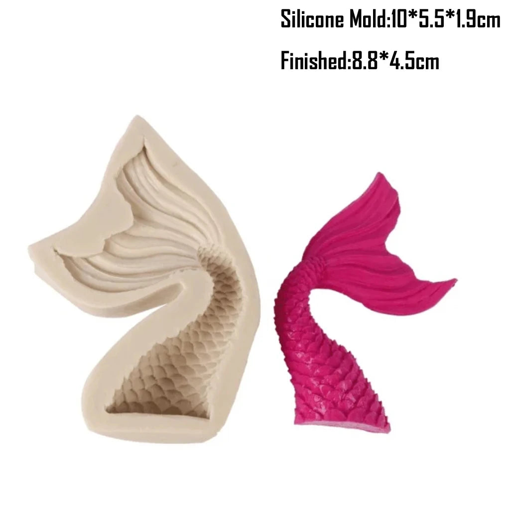 Shell, Starfish &amp; Mermaid Silicone Mold