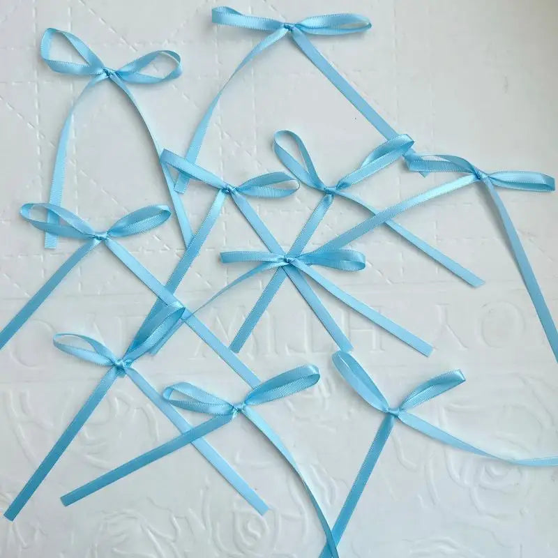 Ballet Ribbon Bow Cake Topper – Elegant Aesthetic Dessert Decor