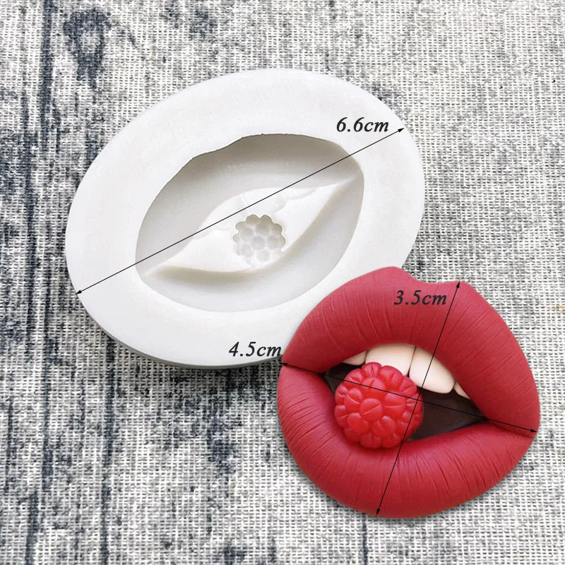 Valentine’s Glamour Silicone Mold – Lips, Cherries & Sweets
