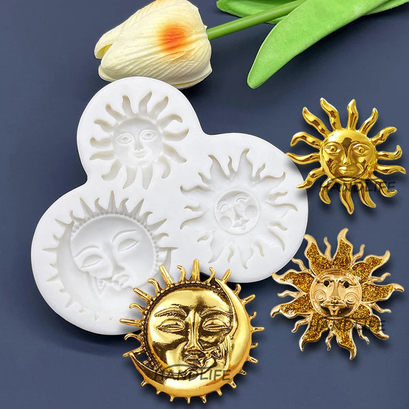 Sun Face Silicone Sugarcraft Mold – Fondant & Cake Decorating Tool