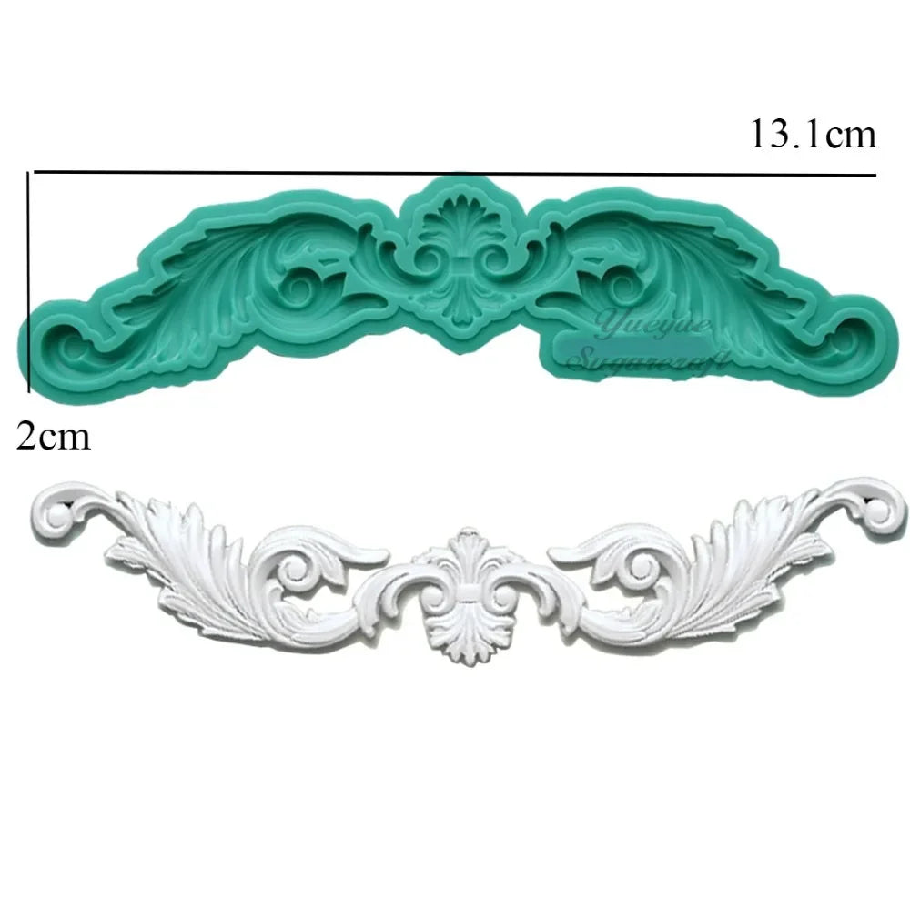 Silicone mold ornaments baroque