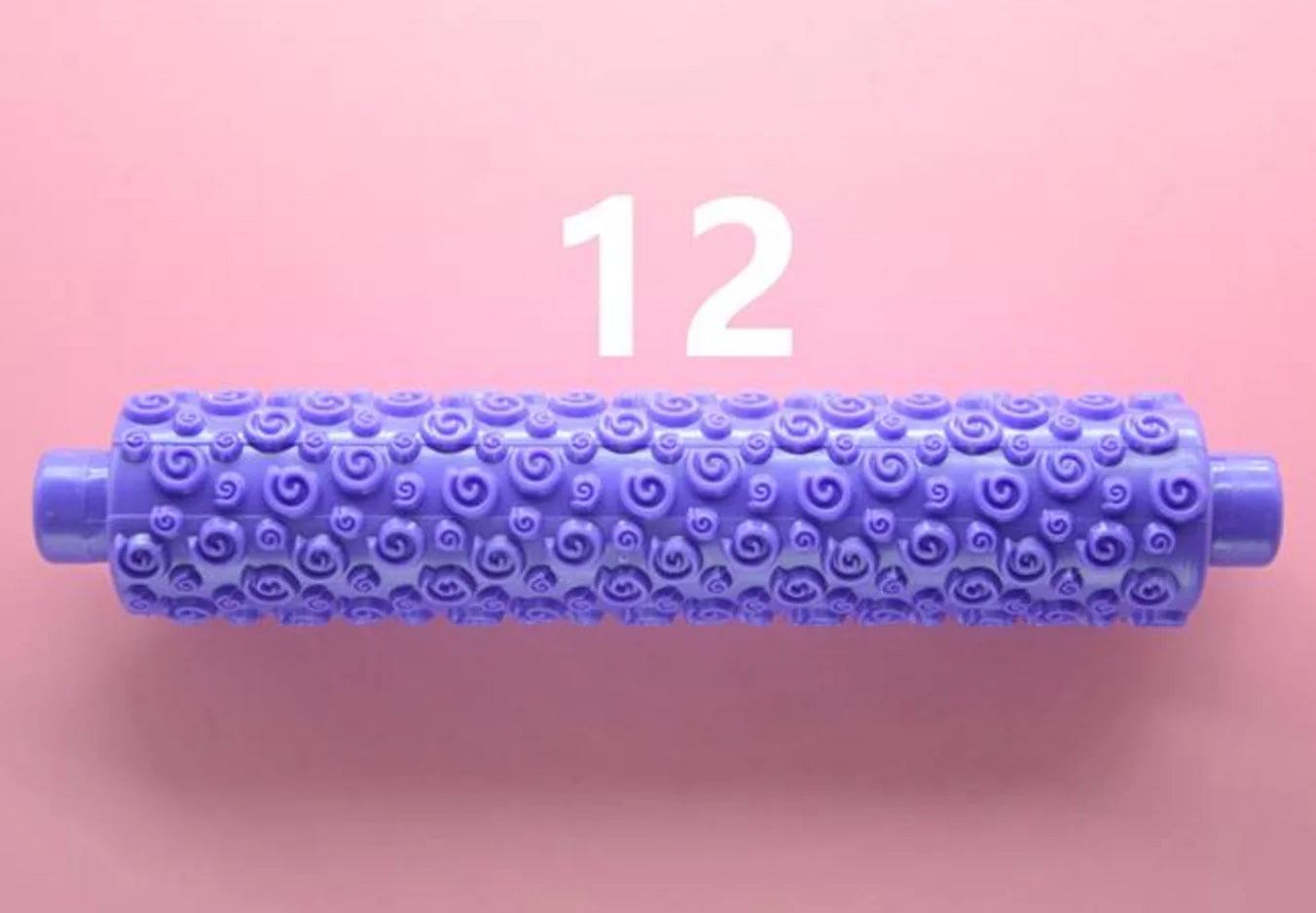 14-Style Lace & Texture Embossing Roller – Versatile Sugarcraft Tool