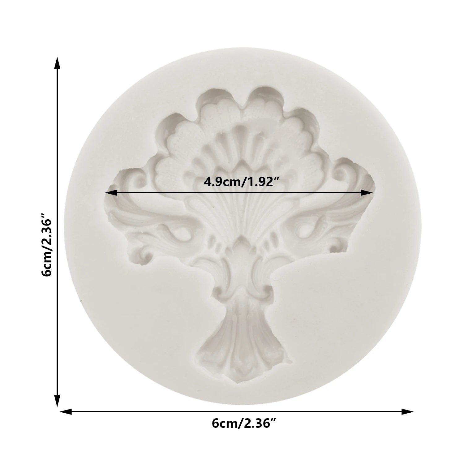 Baroque Relief Flower Silicone Mold | Wedding Cake Decorating Tool