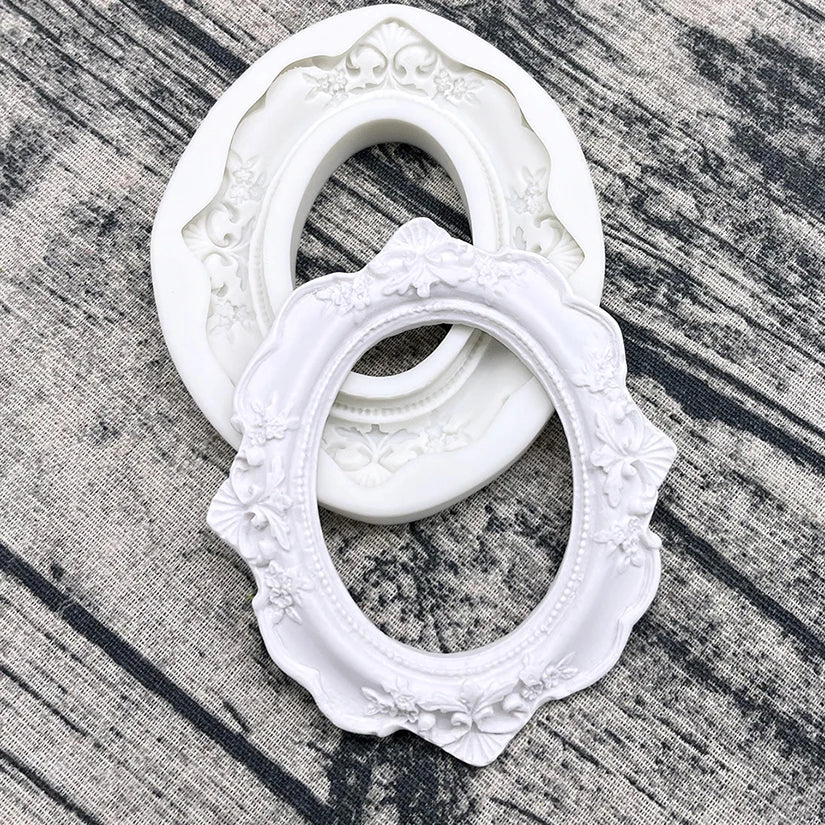 Baroque Style Frame Silicone Mold