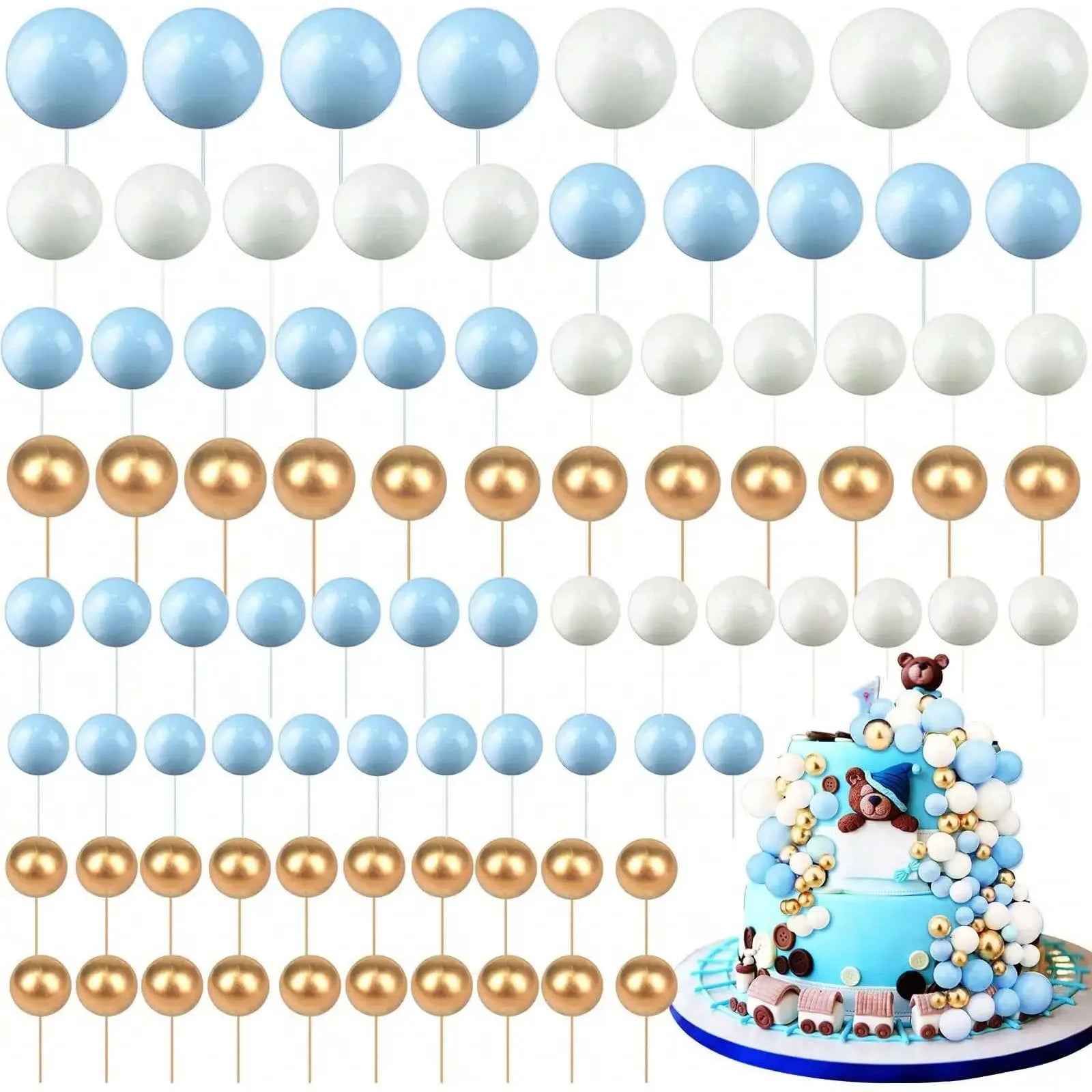 Holiday decoration 68pcs/set  mini balloon cake for birthday