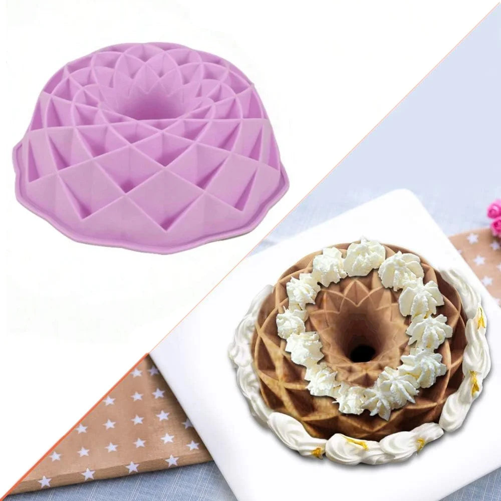 3D Honeycomb & Bird's Nest Silicone Cake Mold Set