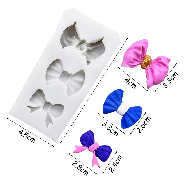 Bow &amp; Bowknot Silicone Mold – Elegant Sugarcraft &amp; Cake Decorating Tool