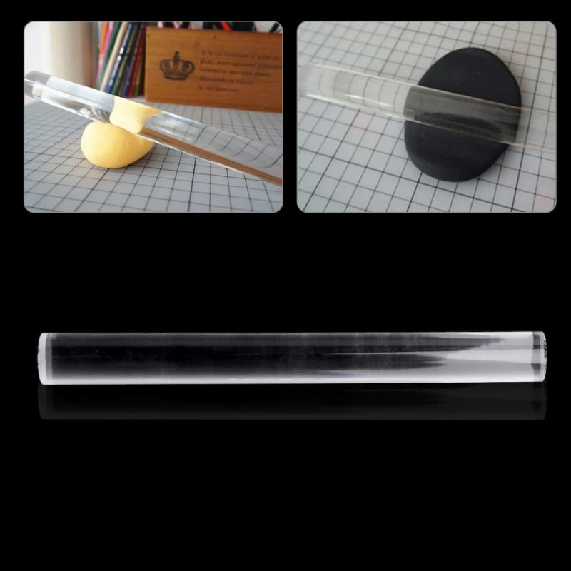 Transparent Acrylic Rolling Pin – Professional Fondant & Clay Roller