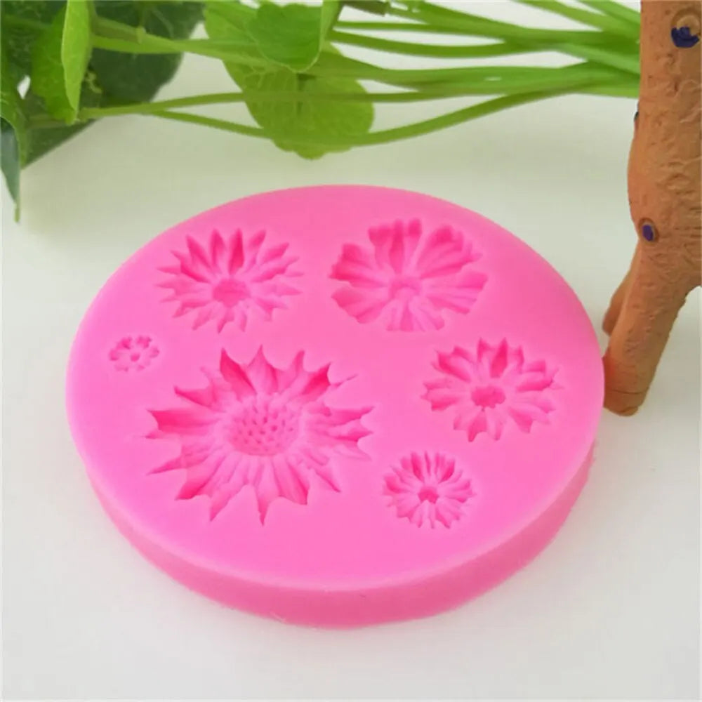 3D Flower Silicone Fondant Mold: Multipurpose Baking & Craft Tool