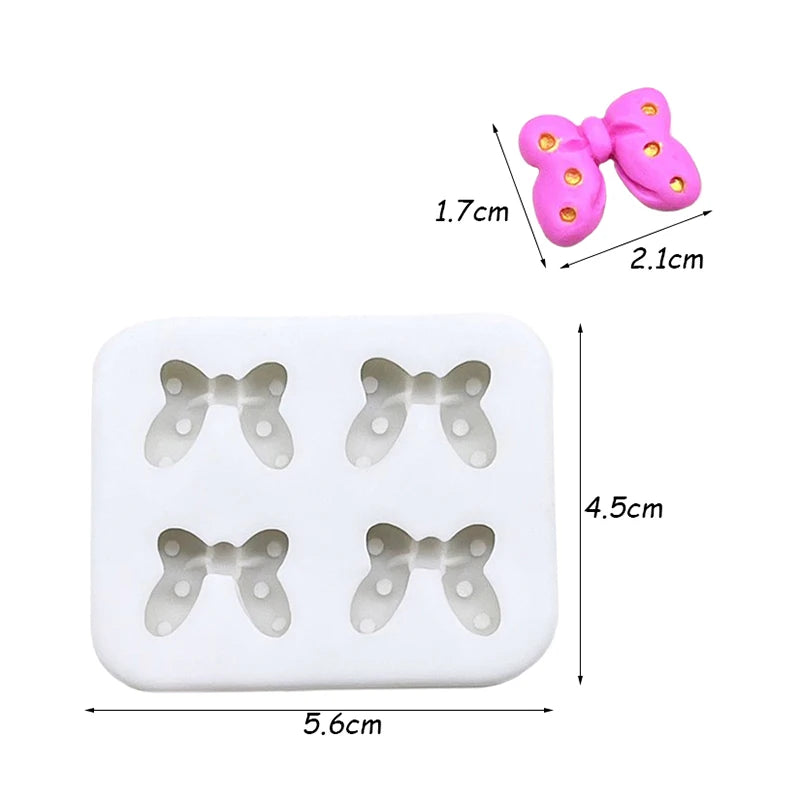 Bow &amp; Bowknot Silicone Mold – Elegant Sugarcraft &amp; Cake Decorating Tool