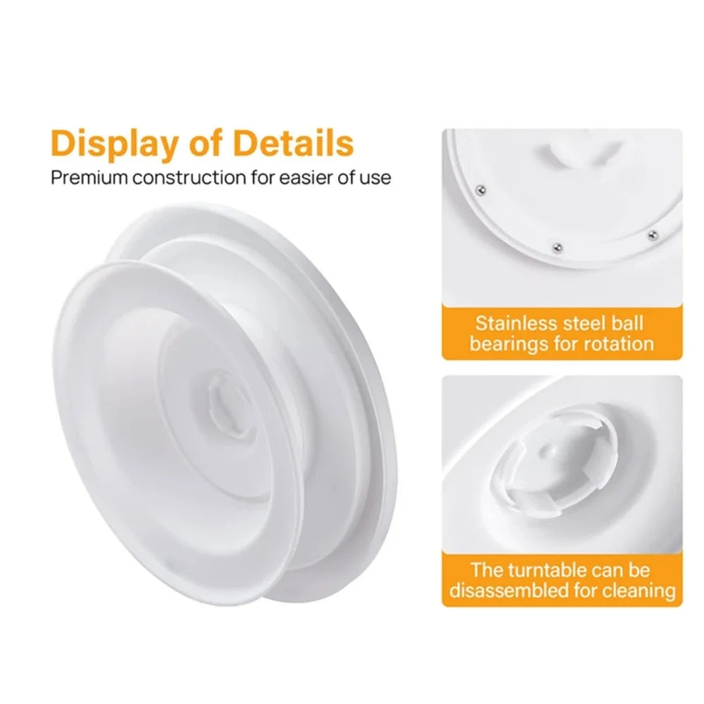 1/7pcs Cake Turntable Decorating Kit – Spatulas & Icing Smoothers Set