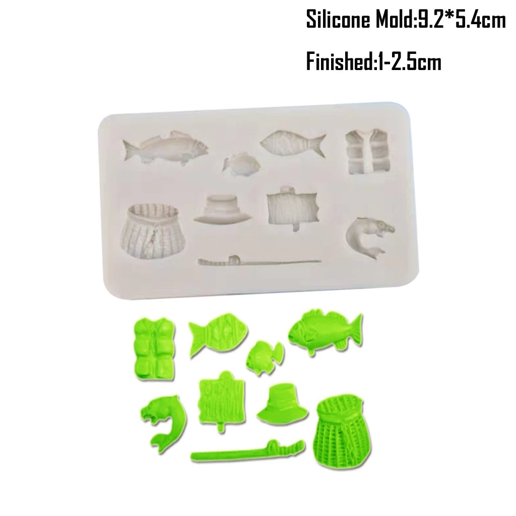 Shell, Starfish &amp; Mermaid Silicone Mold