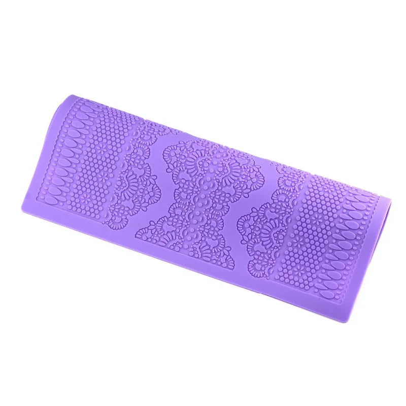 Wedding Fondant Lace Mat – Elegant Flower Pattern Chantilly Mold