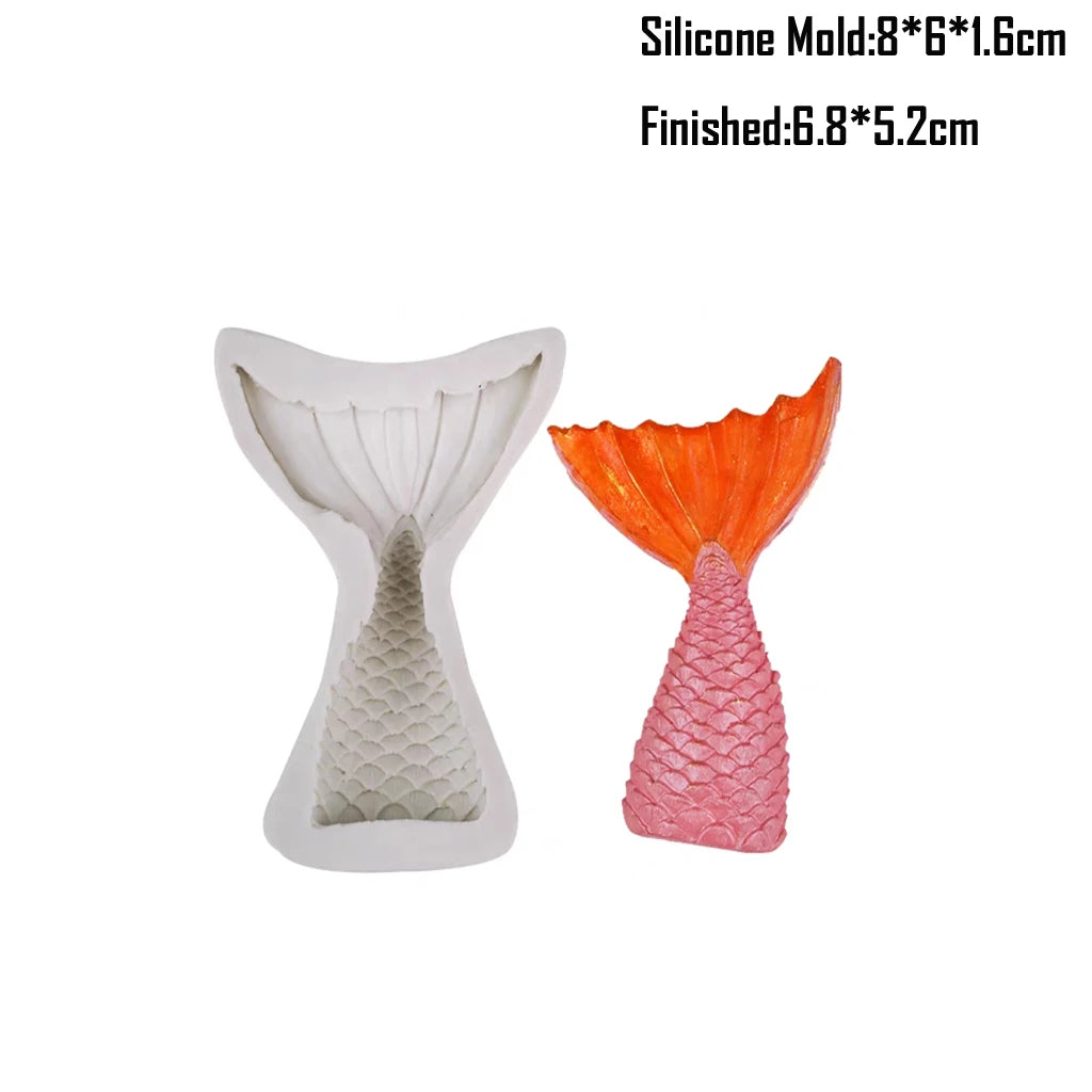 Shell, Starfish &amp; Mermaid Silicone Mold