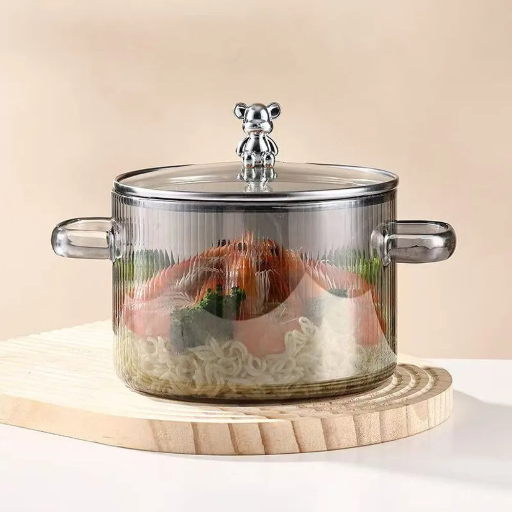 Bear Glass Saucepan
