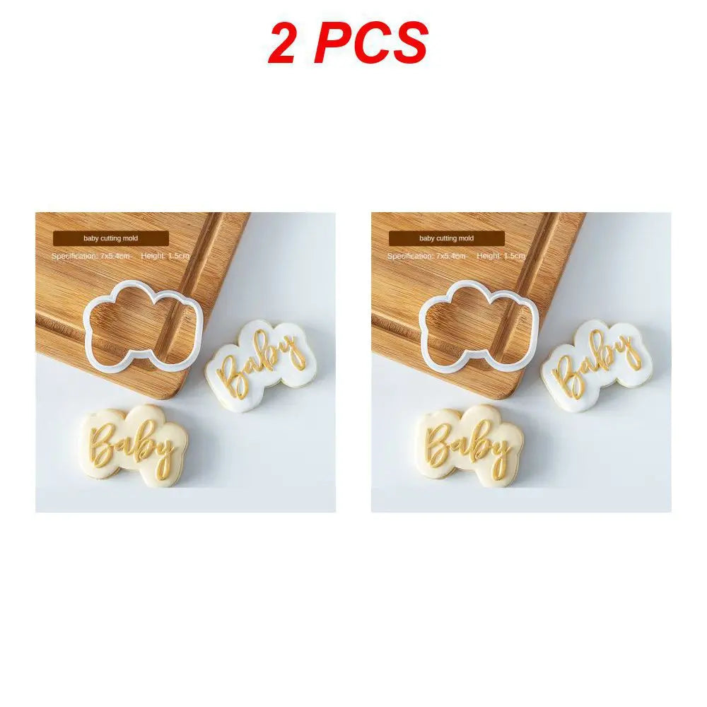 Princess "Happy Birthday" Acrylic Cookie Stamp – Elegant Embosser Tool