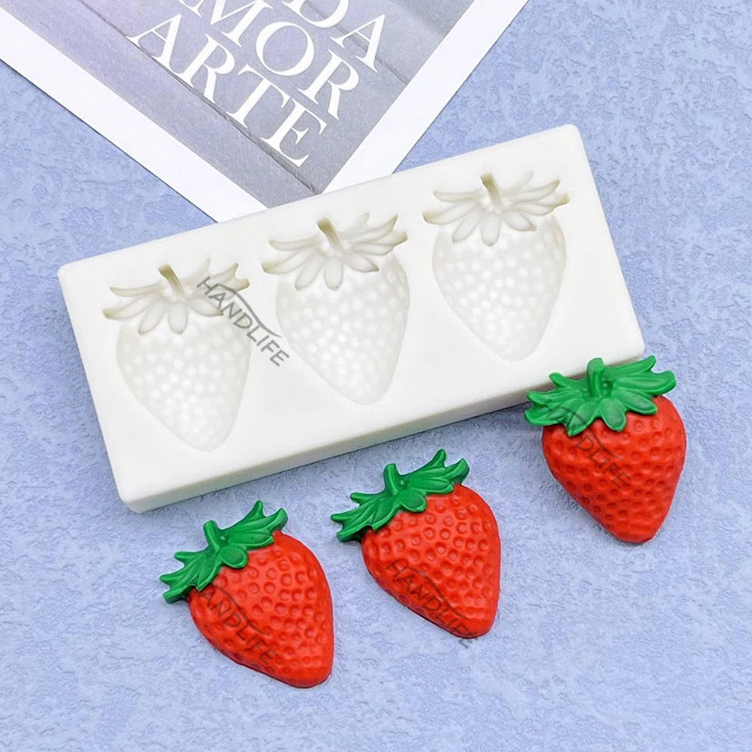 Strawberry Silicone Sugarcraft Mold