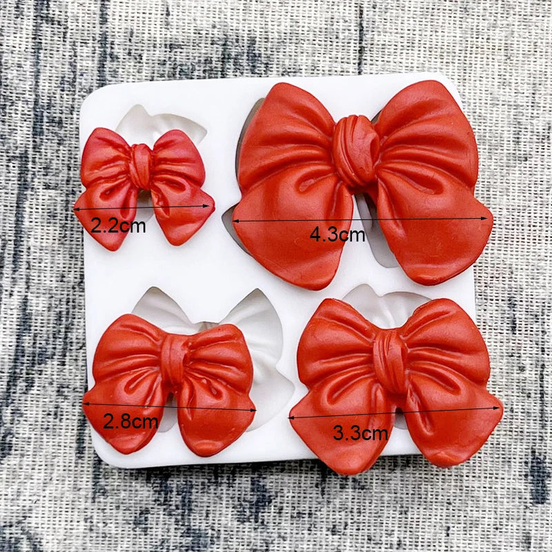 Bow &amp; Bowknot Silicone Mold – Elegant Sugarcraft &amp; Cake Decorating Tool