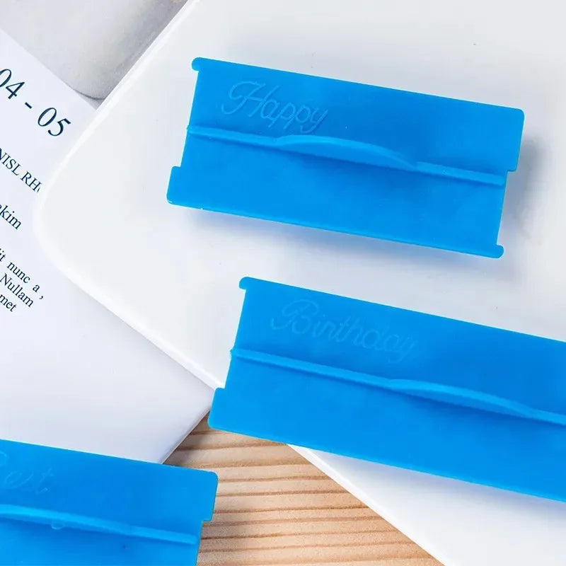 Alphabet &amp; "Happy Birthday" Cookie Press Stamp Set