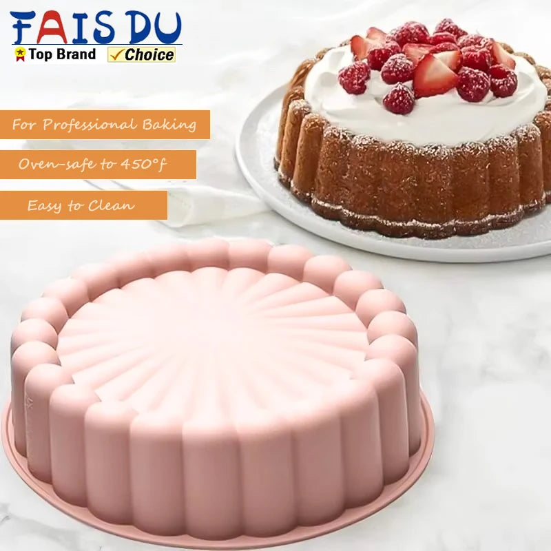 FAIS DU Multifunctional Round Silicone Mold – Premium Mousse & Baking Pan