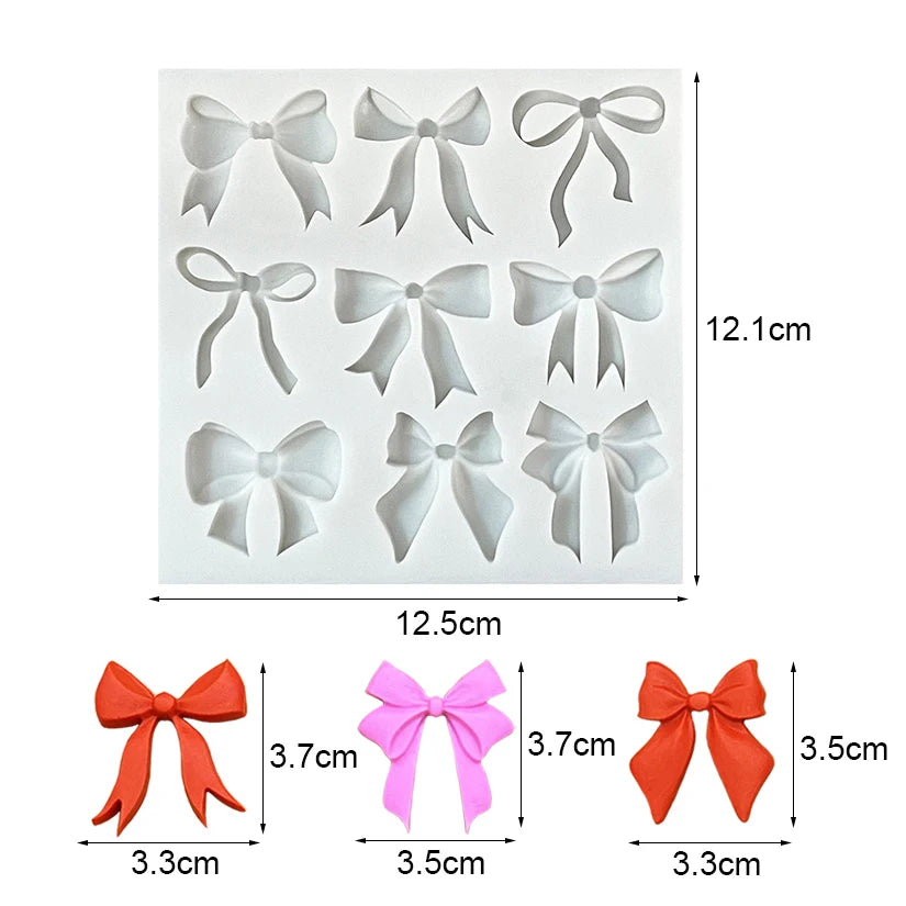 Bow &amp; Bowknot Silicone Mold – Elegant Sugarcraft &amp; Cake Decorating Tool