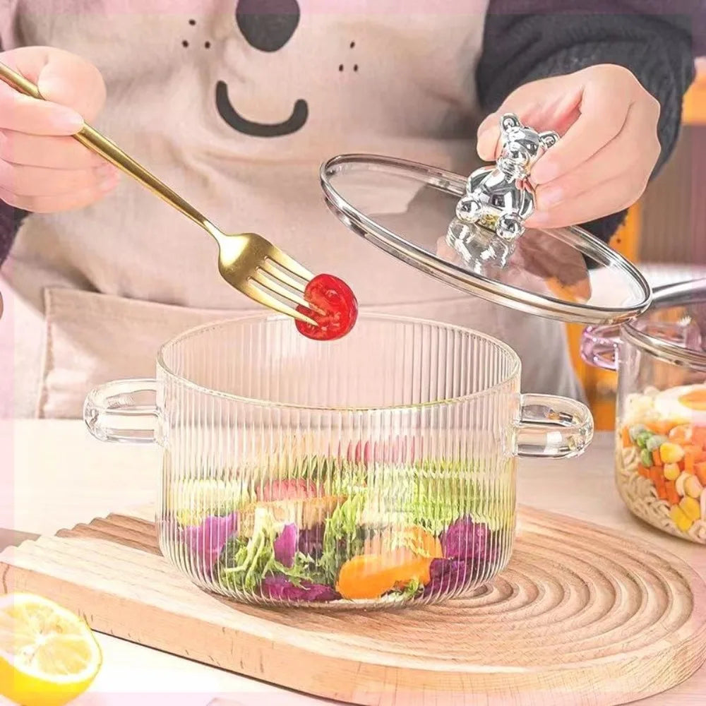 Bear Glass Saucepan