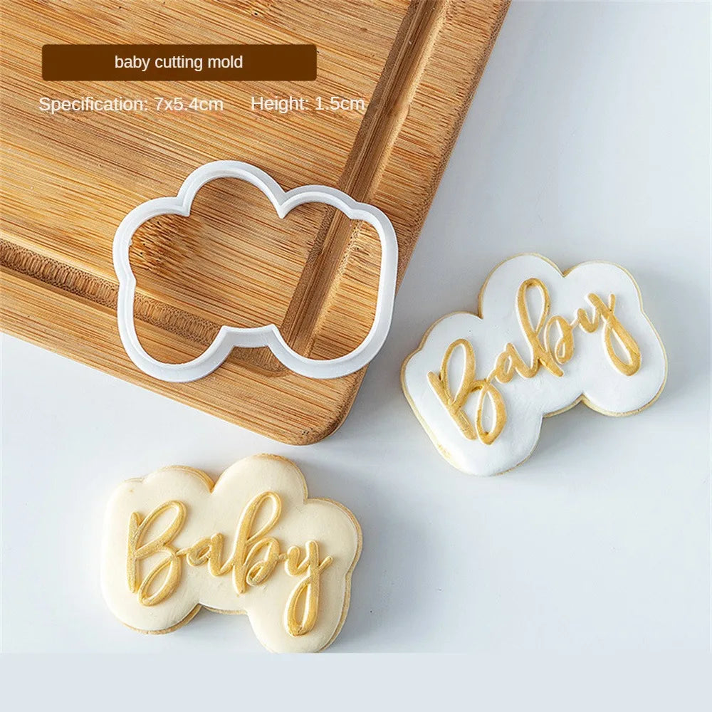 Princess "Happy Birthday" Acrylic Cookie Stamp – Elegant Embosser Tool
