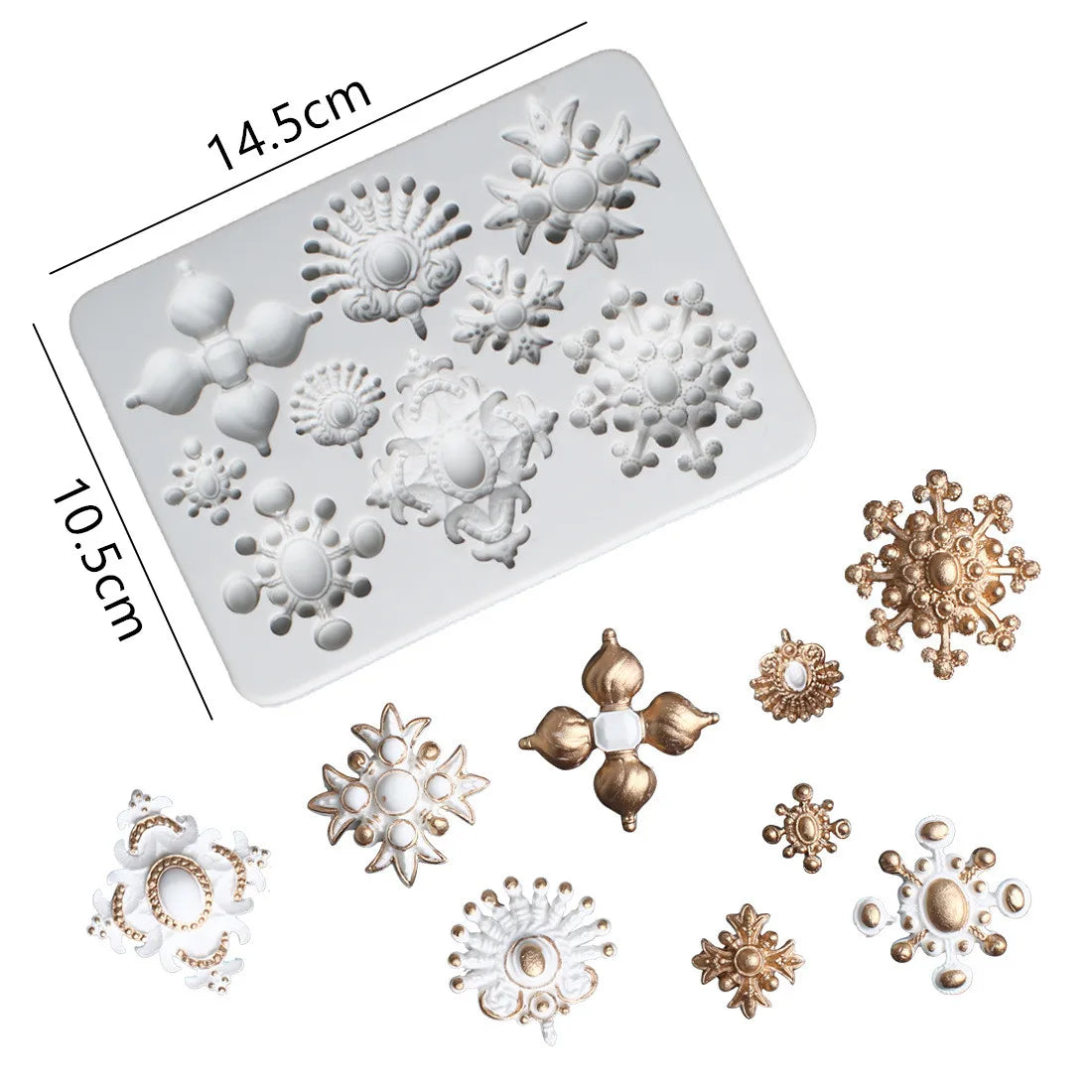 Silicone mold for jewelry and diamonds