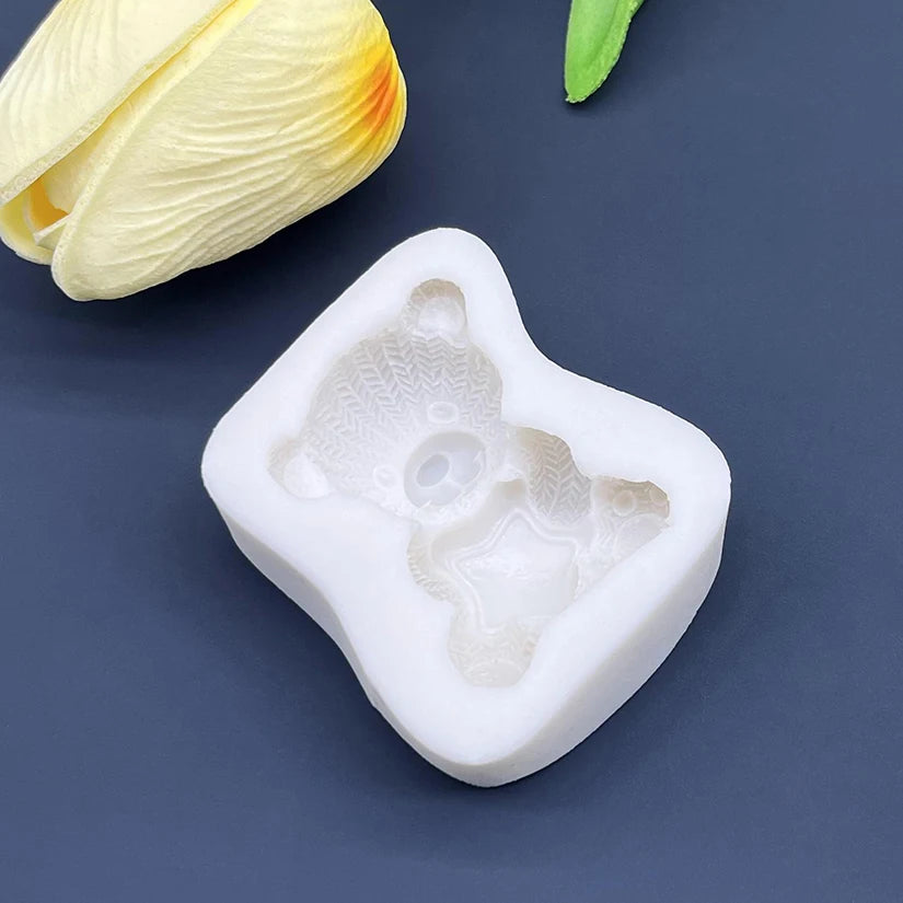 Bear Star Silicone  Mold