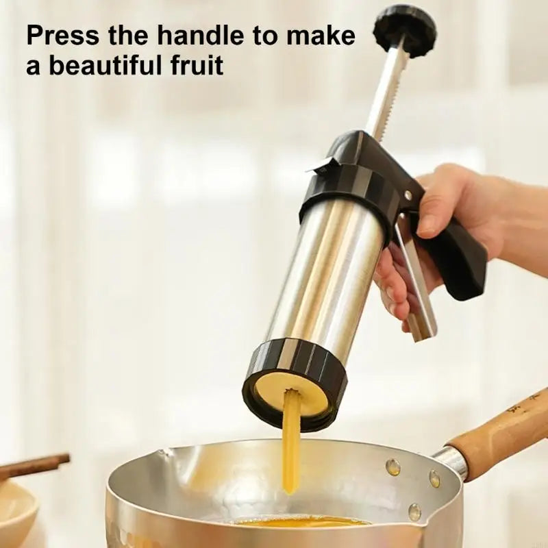 Churro Maker Manual Cookie Press Machine Cake Decorating Squeezing Accessories