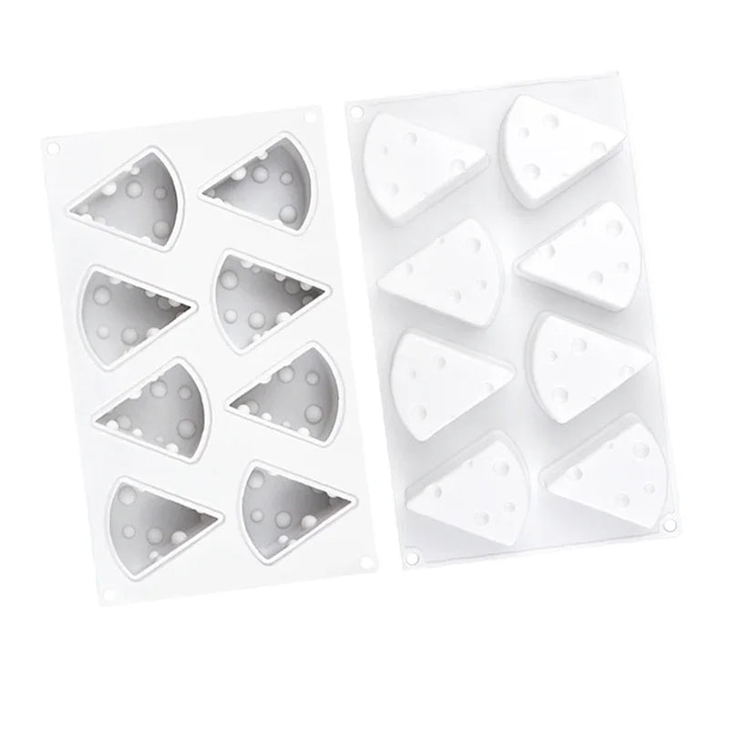Realistic Cheese Slice Silicone Mold – 3D Mousse & Baking Tool