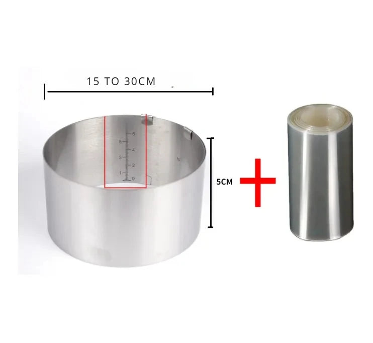 Cake ring - round and square 15 - 30 CM