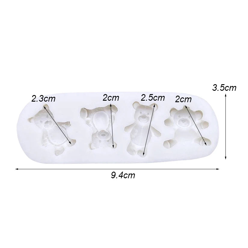 Bear Silicone Sugarcraft Mold