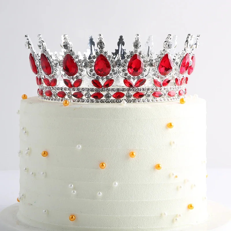 Beautiful Princess Metal Crown – Luxury Birthday Cake Topper