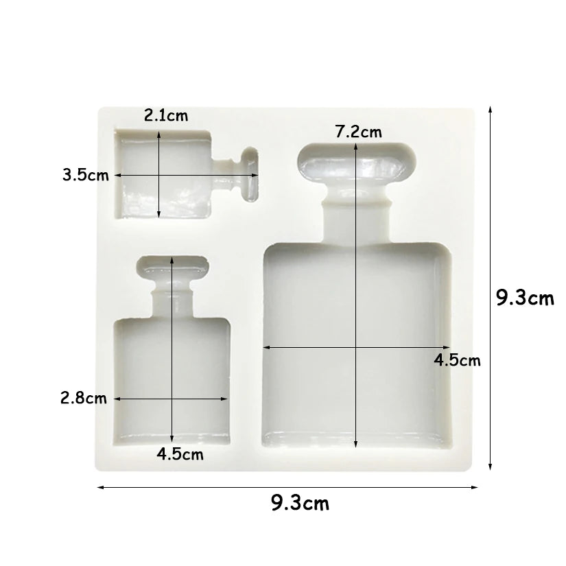 Silicone Perfume Bottle Mold – Sugarcraft &  Cake Decorating Tool