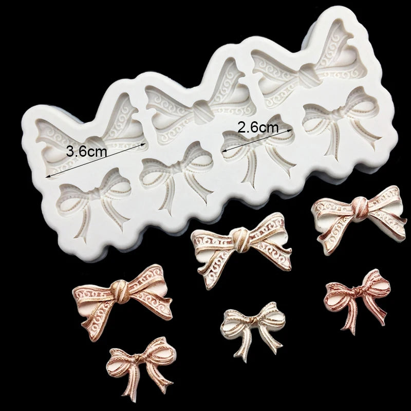 Bow &amp; Bowknot Silicone Mold – Elegant Sugarcraft &amp; Cake Decorating Tool