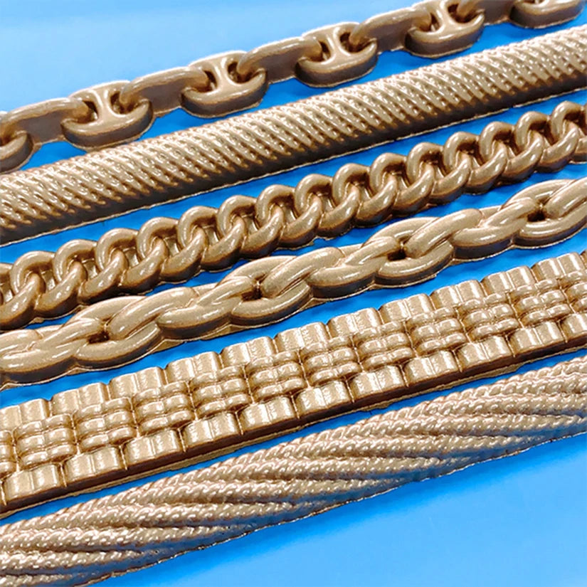 Chain Cable Rope Lace Silicone Mold – Sugarcraft &amp; Cake Decorating Tool