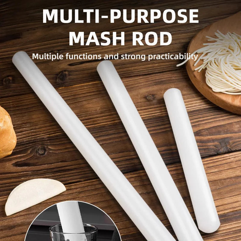 Zackoo White PP Rolling Pin – Professional Non-Stick Pastry Tool