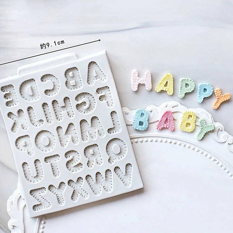 Mirosie Alphabet &amp; Numbers Silicone Mold | Uppercase &amp; Lowercase Set