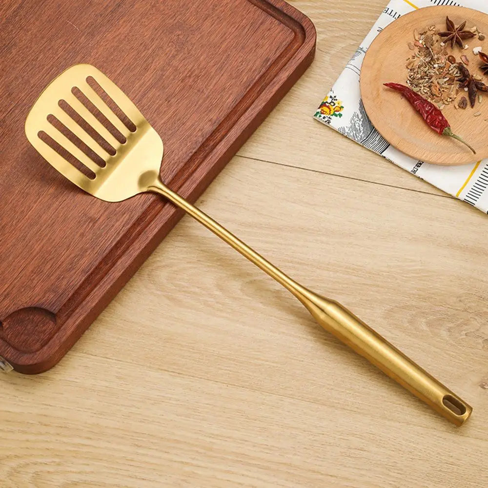 Luxury Gold Stainless Steel Kitchen Utensil Set