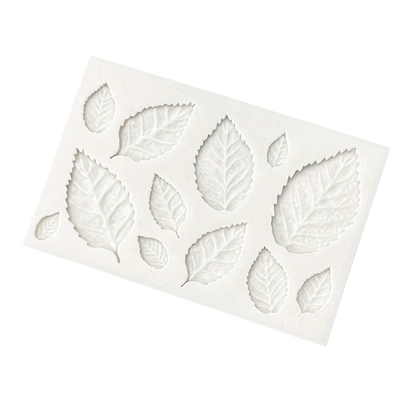 Silicone molds for rose leaves