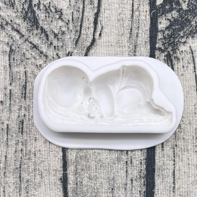 Sleeping Baby Silicone Mold – Realistic Baby Shower Decorating Tool