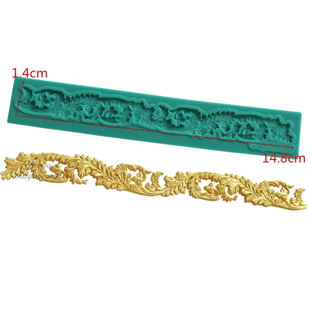 Silicone mold ornaments baroque